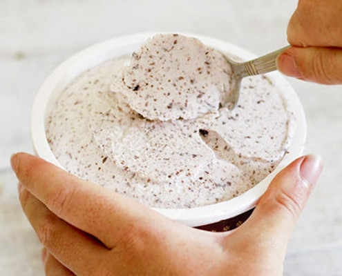Dispositivo per testare blocchi di gelato